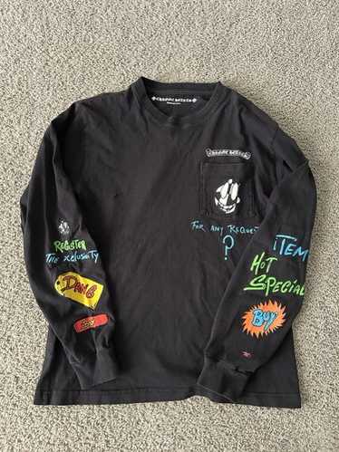 Chrome Hearts ネオン ロンT クロムハーツ ネオンバーロゴロングスリーブTシャツ 長袖ロンT