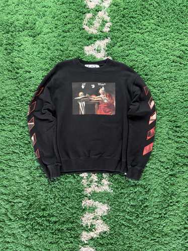 “Off-White” Caravaggio プリントスウェットシャツ Off-White C/O VIRGIL ABLOH CARAVAGGIO SQUARE 20SS オフ