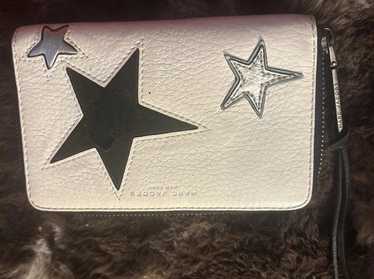 【MARC JACOBS】Star Patchwork Top Zip Multi Wallet/送料込み Marc Jacobs Black 'The Star Patchwork Top Zip Multi' Wallet