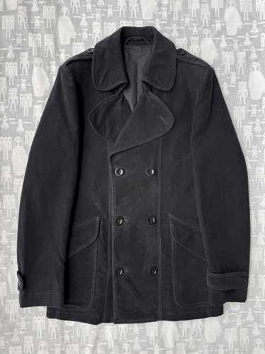 ジャケット・アウター Maison Margiela Wool Peacoat Black Maison Margiela Black Wool Peacoat, $1,995 | SSENSE | Lookastic