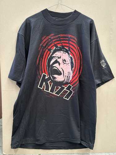 KISS キッス　ロックTシャツ　1994 90s ☆ キッス ツアー イラスト プリント Tシャツ メンズ L 黒