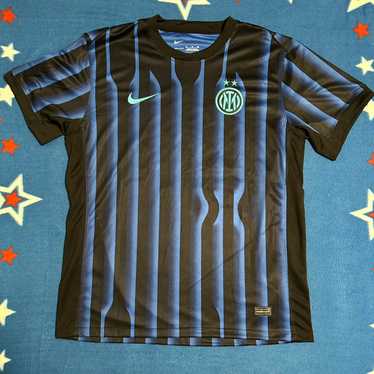 Nike Inter Milan シャツ 青/黒 ストライプ Nike インテルミラン シャツ 青黒ストライプ - メルカリ