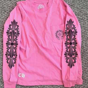 限定品♪【CHROME HEARTS】Chengdu ポケット ロングTシャツ PINK Buy Chrome Hearts Chengdu Pocket Long-Sleeve 'Black/Pink
