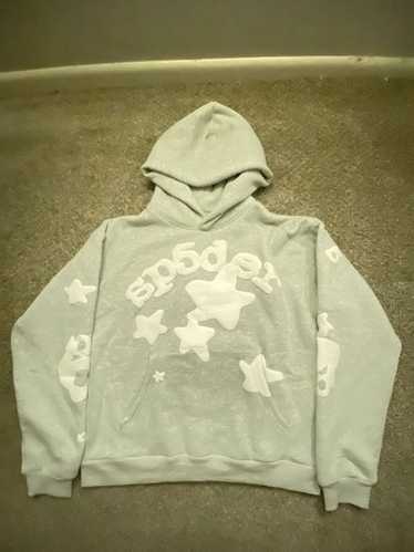 Sp5der hoodie heather grey - Gem
