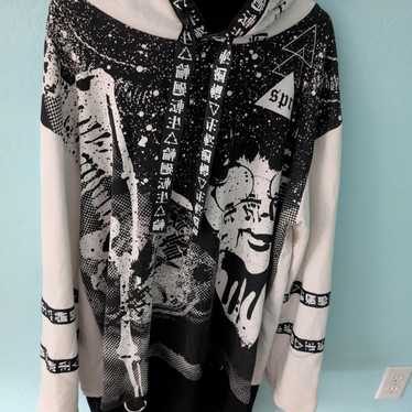 SexPot Revenge トップス SEX POT ReVeNGe Punk Star Skull & Crossbones Black Jacket