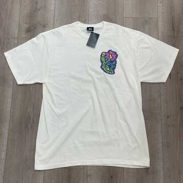 ★送料・関税込★STUSSY★MELTED TEE★Tシャツ★WHTIE★ STUSSY (ステューシー) MELTED TEE 1904900 メンズ 半袖 Tシャツ