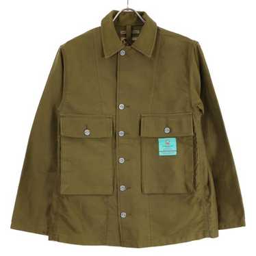 ナイジェルケーボン レイルマンジャケット ストライプ カバーオール 46 NIGEL CABOURN LYBRO ナイジェルケーボン ライブロ カバーオール