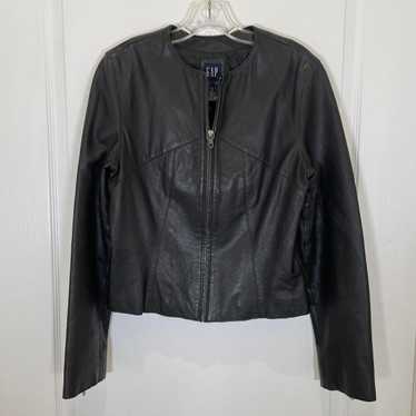 ジャケット・アウター 00s old gap leather bomber jacket y2k 00s old gap leather bomber jacket y2k