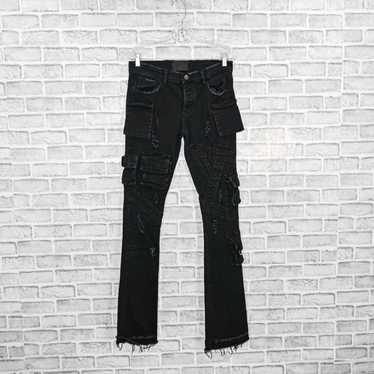 ☆国内完売VALABASAS\"FURY\" Black Stacked Jeans FURY