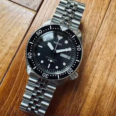 美品　セイコー 腕時計　ダイバー　7c43-6010 プロ 200m SEIKO Professional Diver 200m Men's Black Watch 7C43-6010