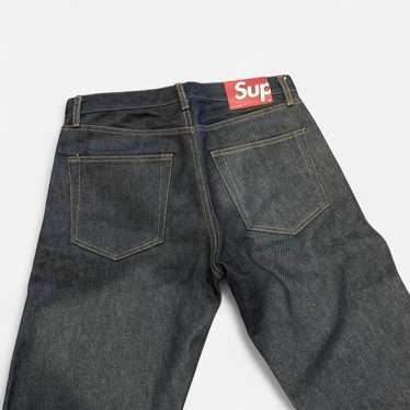 初期　old Supreme Black denim pant USA Vintage 1994 Supreme Mfg Cargo Black Pants Streetwear Stussy
