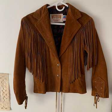 〈 SCHOTT 〉western fringe suede jacket $_57.JPG?set_id=8800005007