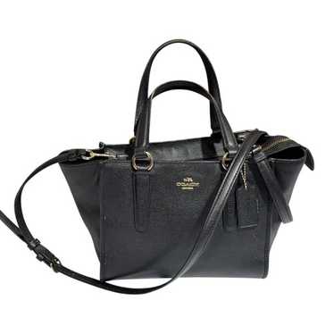 バッグ coach leather 2way hand bag vintage Coach black leather 2-way - Gem