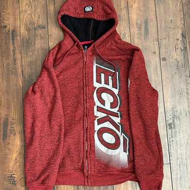 ecko red エコーレッド　クロップド ジップアップ　ベスト 00's Vintage Ecko Zip up | Depop
