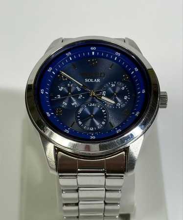★稼働品★WIRED CHRONOGRAPH ブルー 時計 Amazon.co.jp: [Citizen] 腕時計 ブルー ダイヤ ソーラー 革