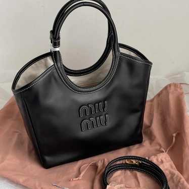トートバッグ MiuMiu FW25 Miu Miu Bags.. Black (5BB142VOON ACR3F0002) Shop the Miu Miu Fall 2024 Collection - theFashionSpot