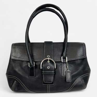 バッグ Vintage Coach Leather Hampton Soho Bag Coach Vintage Hampton Soho Leather Satchel Handbag with