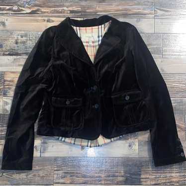Burberry black velvet jacket - Gem