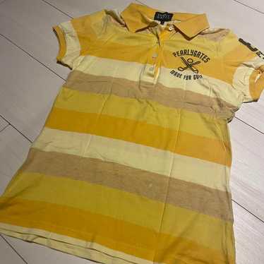 PEARLY GATES - 新品未使用 ラッセルノ RUSSELUNO NOISE LOGO POLO Pearly gates polo shirt - Gem