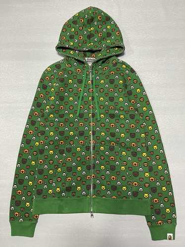 bape milo green abccamo hoodie マイロ　パーカー BABY MILO HOODIE JACKET | bape.com