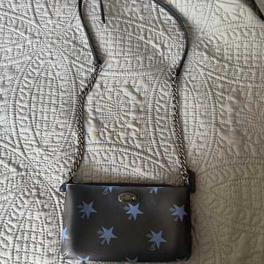 希少✨COACH Star Canyon Handbag BLACK BLUE Rare Coach Star Glitter Dark Blue Micro Bennett Crossbody