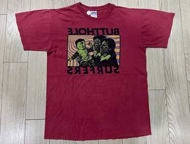 BUTTHOLE SURFERS Tシャツ　Black rubberwear Vintage 90s Butthole Surfers Clown Punk Hardcore Shoe Gaze