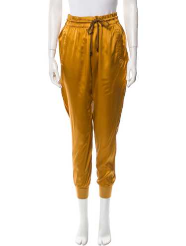 パンツ GUCCI Orange Satin Pyjama Pant GG satin wide-leg pants in orange - Gucci | Mytheresa