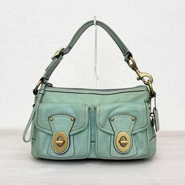 バッグ coach 65th anniversary legacy green mini COACH 65th ANNIVERSARY ICONIC LEGACY MINERAL LEATHER TOTE