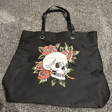 バッグ vintage ed hardy design bag VINTAGE Y2K ED HARDY VINYL SHOULDER TOTE BAG PURSE LOVE