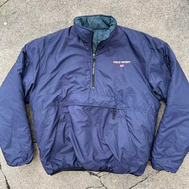 90’s POLOSPORT ダウンベスト ネイビー 短丈 Y2K テック ポロスポーツ POLO SPORT ラルフローレン 希少 90S ナイロン