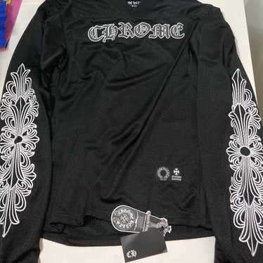Tシャツ・カットソー Chrome Hearts Mesh Stadium Football Jersey Black CHROME HEARTS MESH STADIUM FOOTBALL JERSEY BLACK – ONE OF A KIND