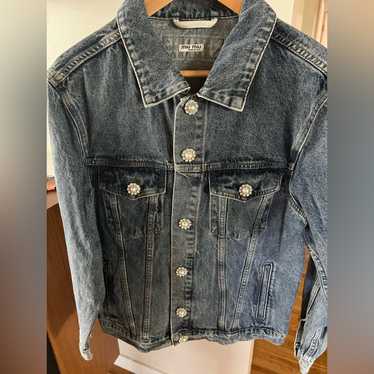 ジャケット・アウター 90s miumiu archive denim military jacket MiuMiu Denim Jacket 90' Archive（MIU MIU Denim Jackets on