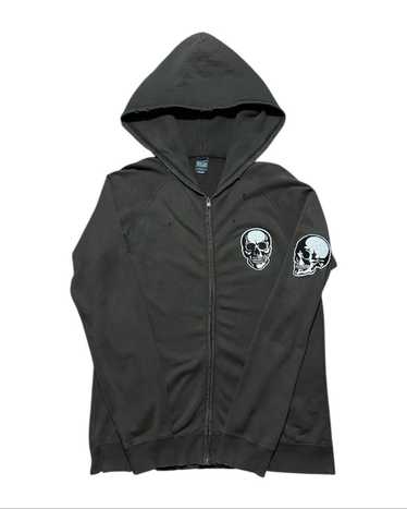 NUMBER (N)INE ブラック ジップアップパーカー NUMBER (N)INE パーカー / ナンバーナイン RAGRAN FULL ZIP