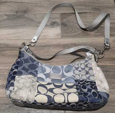 バッグ Coach Patchwork Denim Hobo Shoulder Bag NWT Coach Denim Patchwork Ergo XL Hobo Handbag 10809 | eBay