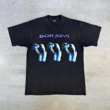超レアL美品！90s BON JOVI 日本TOUR Tシャツ　BROCKUM製 超レアL美品！90s BON JOVI 日本TOUR Tシャツ BROCKUM製 - メルカリ