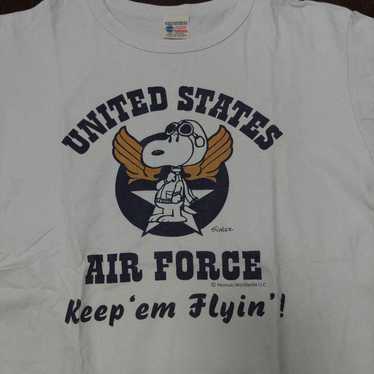 BUZZ RICKSON ×peanuts US AIR FORCE The New Peanuts x Buzz Rickson's Tees Slap