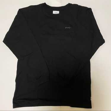 トップス WTAPS FABRICATION LS TEE BLACK 21AW WTAPS Men's 21 Classic Logo T-Shirt in Black WTAPS