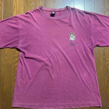 トップス old stussy shawn font T-shirt XL USA Rare Color 90s Made in USA OLD Stussy Old Shawn Font White