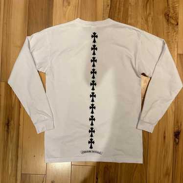CHROME HEARTS Cross LS コットン Tシャツ【ランク：B】 CHROME HEARTS Cross L/S Tee クロムハーツ Tシャツ クロス 長袖