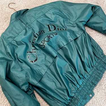 壁*紙様 90s vintage dior short wool bomber Authentic Christian Dior Vintage Short Jacket Blue Wool