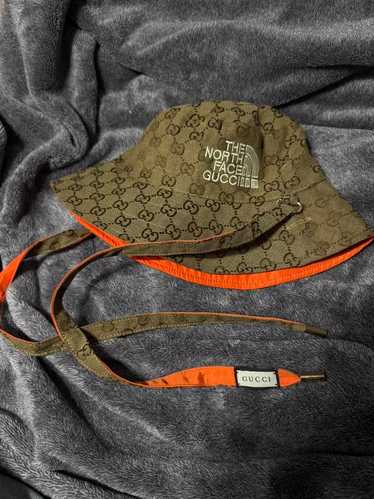 THE NORTH FACE x GUCCI バケットハット M Gucci x The North Face GG Canvas Bucket Hat Beige/Ebony - US