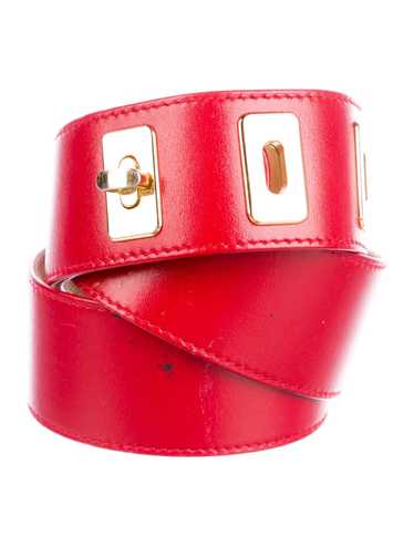 エスカーダ ESCADA ベルト 黒 ゴールド 星 Escada gold leather belt - Gem