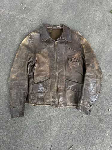 Vintage mens horsehide leather - Gem