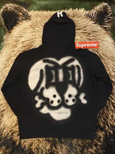 キムタク　私物　Supreme  Bone Zip Up Sweatshirt黒 Supreme - Bone Zip Up Sweatshirt - UG.SHAFT