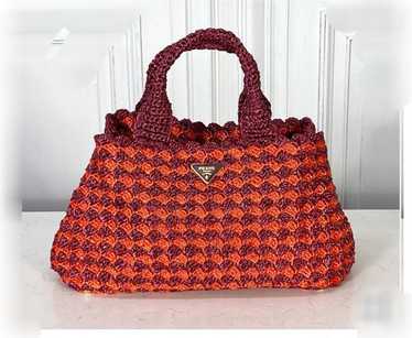 トートバッグ PRADA Raffia Small Handbag Prada Small Raffia Tote Bag | Saks Fifth Avenue