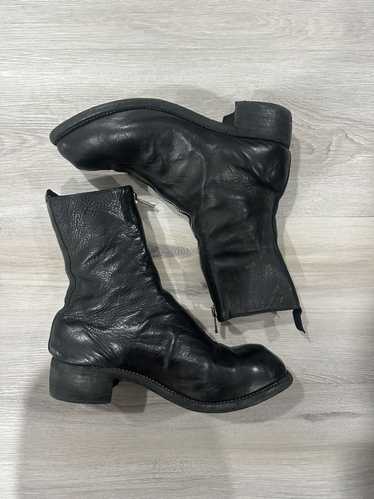 GUIDI leather ピアス Guidi 988ZX - Back zip leather boots, Grey / Full Grain