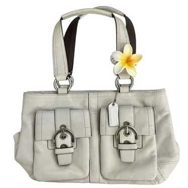 バッグ coach leather soho hand bag y2k white Vintage Y2K Coach White Leather Soho Shoulder Bag - Etsy Canada