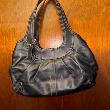 バッグ Coach Hobo Lether Shoulderbag Black 2239 COACH Designer Vintage Black Legacy Hobo Bag Shoulder Purse