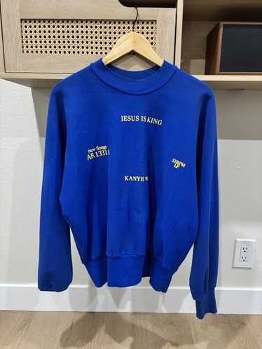 kanye west jesus is king サンプル　ダークネイビー Kanye West Jesus Is King Vinyl I T-Shirt Blue Men's - FW19 - US