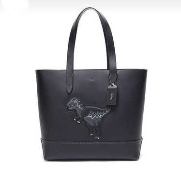 COACH ゴッサム トート with REXY Coach Field Tote 22 Rexy Dinosaur Leather Red/Brass